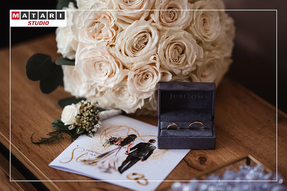 Fotografia ślubna Pary Młodej podczas przygotowań do ceremonii