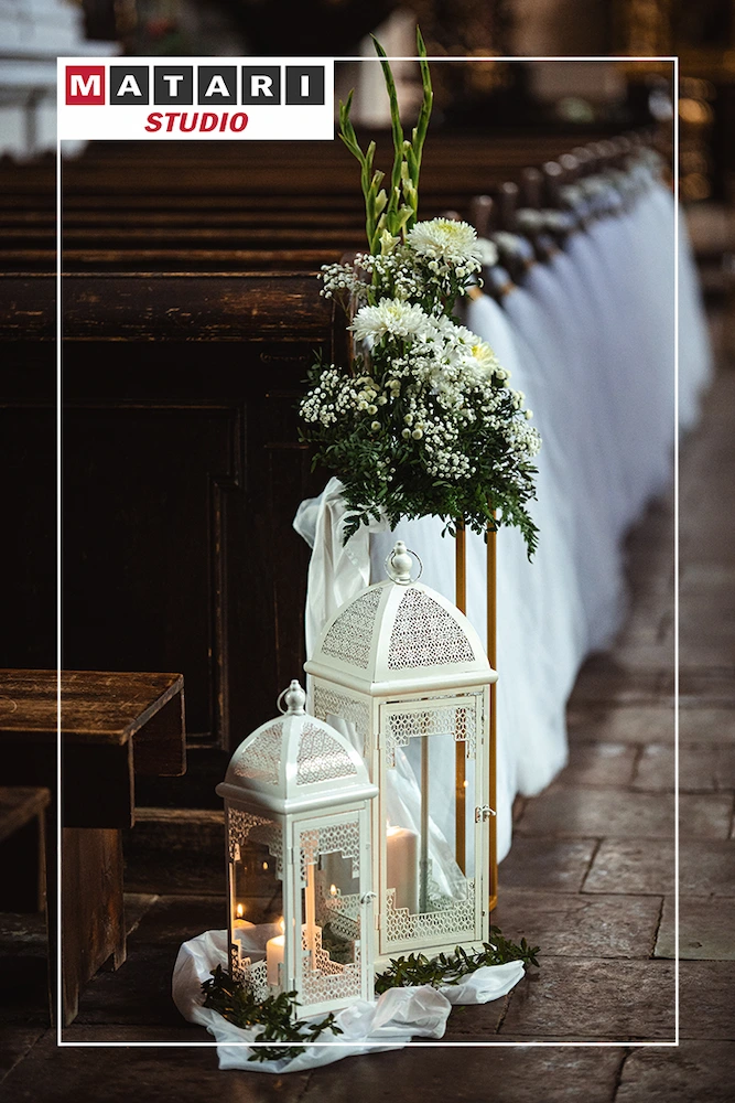 Fotografia ślubna z momentem składania przysięgi